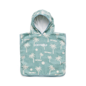 Beach Towels: Crywolf | Baby Hooded Towel - Pacific Blue