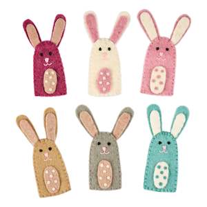 Animals Figurines: Pashom | Finger Puppet - Bunny