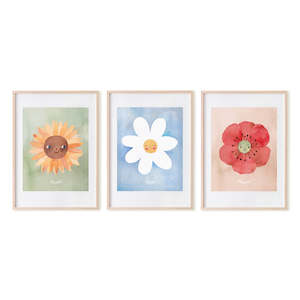 Prints Posters: Mushie | Floral Poster Set - Bloom / Love / Shine