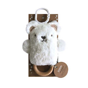 Clutching Toys Rattles: O.B Design | Rattle & Teething Ring - Byron Bear