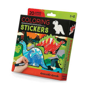 Crocodile Creek | Colouring Stickers - Dinosaurs