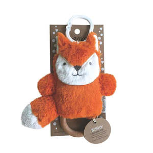 Clutching Toys Rattles: O.B Design | Rattle & Teething Ring - Phoebe Fox (Orange)