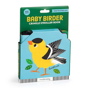 Mud Puppy | Crinkle Fabric Stroller Book - Baby Birder