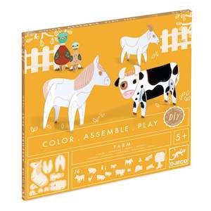Djeco | Colour, Assemble, Play - Farm