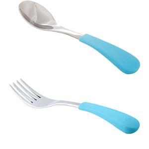 Avanchy | Stainless Steel Fork & Baby Spoon Set | 2 pack