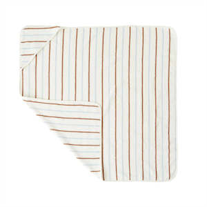 OYOY | Raita Hooded Towel - Caramel & Ice Blue