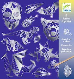Djeco | Scratch Art Stickers - Iron