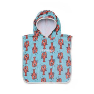 Beach Towels: Crywolf | Baby Hooded Towel - Little Lobsters