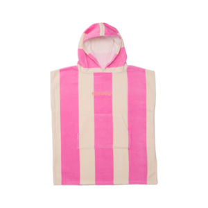 Beach Towels: Crywolf | Hooded Towel - Candy Stripe