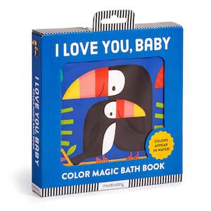 Mud Puppy | Magic Colour Bath Book - I Love You, Baby