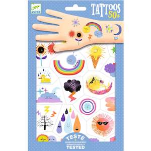 Djeco | Tattoos - Weather Emojis