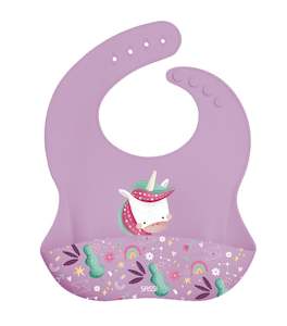 Silicone Bibs: Sassi | Silicone Bib - Sparkly the Unicorn