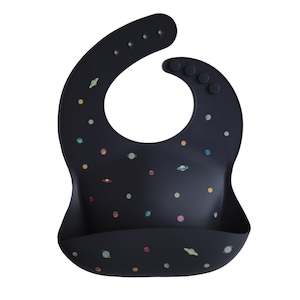 Silicone Bibs: Mushie | Silicone Baby Bib - Planets