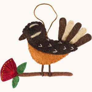 Decorations: Pashom | Hanging Decoration - Pīwakawaka