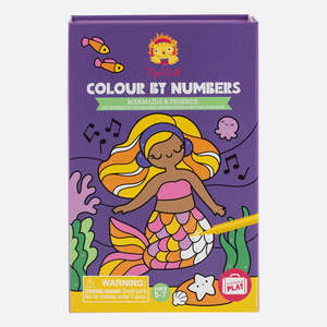 Colouring Sets: Tiger Tribe | Colour by Numbers - Mermaids & Friends