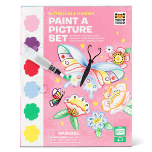 Tiger Tribe | Paint a Picture Set - Butterflies & Flowers