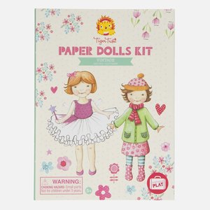 Craft Kits: Tiger Tribe | Paper Dolls Kit - Vintage