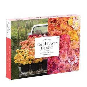 Gift Inspiration For Her: Galison | Double Sided 500pc Puzzle - Floret Farm's Cut Flower Garden