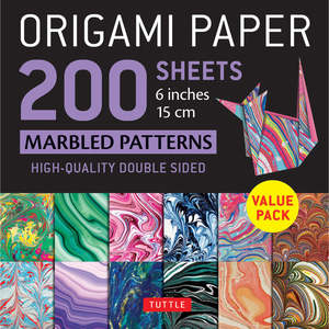 Origami: Tuttle | Origami Paper - 200 sheets Marbled Patterns