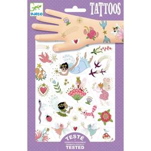 Temporary Tattoos: Djeco | Tattoos - Fairy Friends