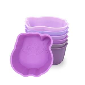 Melii | Silicone Food Cups 6pc - Cat