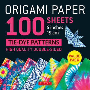 Tuttle | Origami Paper - 100 sheets Tie Dye Patterns