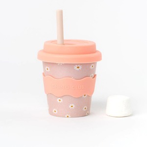 Travel Cups: Chino Club | Pink Daisy - Babychino Cup 4oz