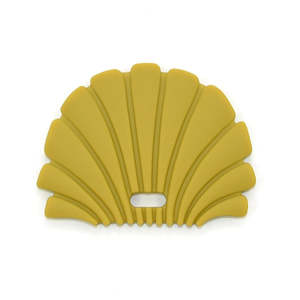 Clutching Toys Rattles: O.B Design | Silicone Teether - Golden Shell