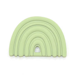 Clutching Toys Rattles: O.B Design | Silicone Teether - Sage Rainbow