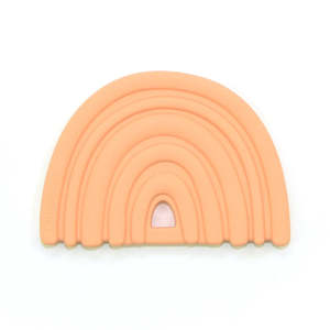 Clutching Toys Rattles: O.B Design | Silicone Teether - Peach Rainbow