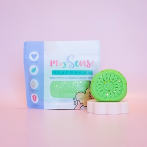 Playing Dough: Play Sense | Dough - Glitter Green (Fresh Cucumber Scented)