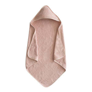 Mushie: Hooded Towel Blush | Mushie
