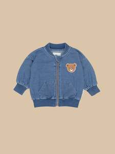 Jackets 1: HUX BEAR KNIT DENIM BOMBER JACKE T |  Huxbaby