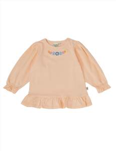 Goldie And Ace: ISLA EMBROIDERED FRILL HEM TOP |  Goldie and Ace
