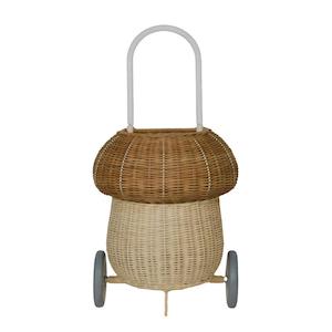 Olli Ella 1: RATTAN MUSHROOM LUGGY - Natural | Olli Ella