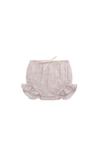 Organic Cotton Voile Frill Bloomer - Chloe Mauve | Jamie Kay