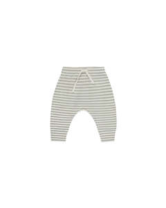Drawstring Pant || Sage Stripe - SAGE | Quincy Mae