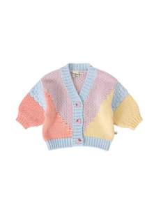 COLOUR BLOCK KNIT CARDIGAN | Goldie + Ace