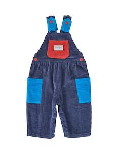 SAMMY CORDUROY COLOUR BLOCK OVERALLS | Goldie + Ace