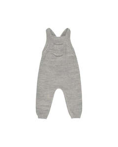 Knit Overall || Heathered Blue | Quincy Mae