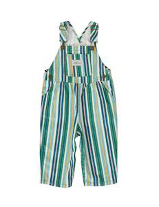 All Wear: AUSTIN EVERGREEN STRIPE DENIM OVERALLS | Goldie + Ace