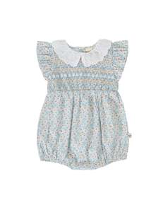 LANI SMOCKED ROMPER SUNNY FLORAL | Goldie + Ace