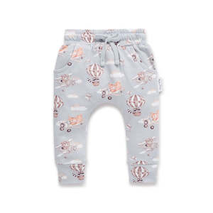 Flying Friends Harem Pants | Blue | Aster & Oak