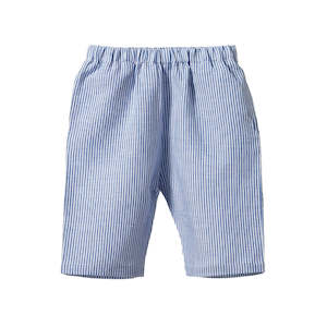 Bottoms: DAE PANTS LINEN | Blue Stripe | Nature Baby
