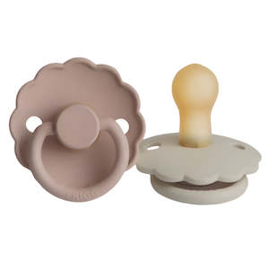 Frigg: Daisy Pacifier Blush/Cream Natural Rubber | Frigg