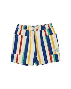 90's Bold Stripe Noah Denim Pocket Shorts | Goldie and Ace