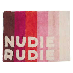 Care 1: Dariel Nudie Bath Mat || Scarlet | Sage & Clare