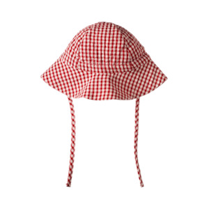 GINGHAM SUNHAT. Red Check | Nature Baby