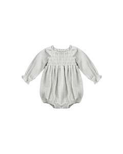 EDEN ROMPER || BLUE GINGHAM | Quincy Mae