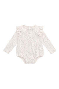 1yr: Organic Cotton Kinley Playsuit - Victoria Blush | Jamie Kay